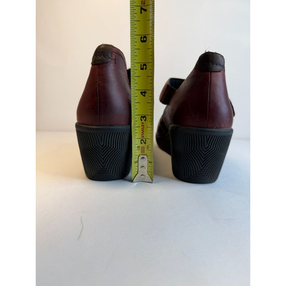 Cobb Hill Revhalo Women's Mary Jane Wedge Heel Size 9M Burgundy Cushion Shoes - Picture 10 of 12